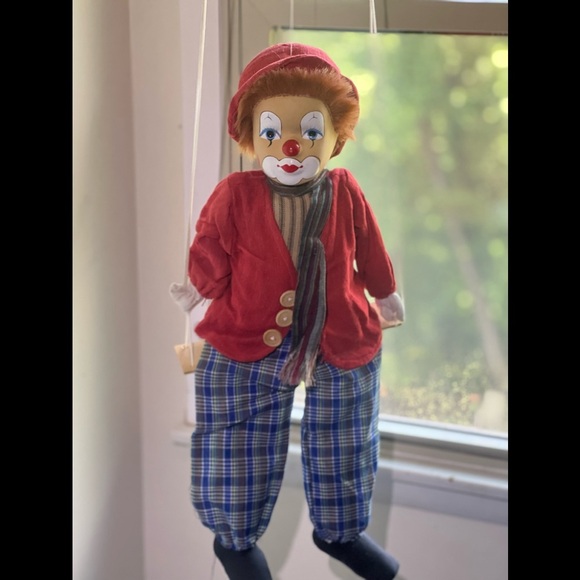 Rare Vintage 1960’s Hand Painted Porcelain Swinging Clowns - Picture 15 of 15